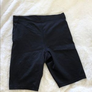 Black forever 21 biker shorts